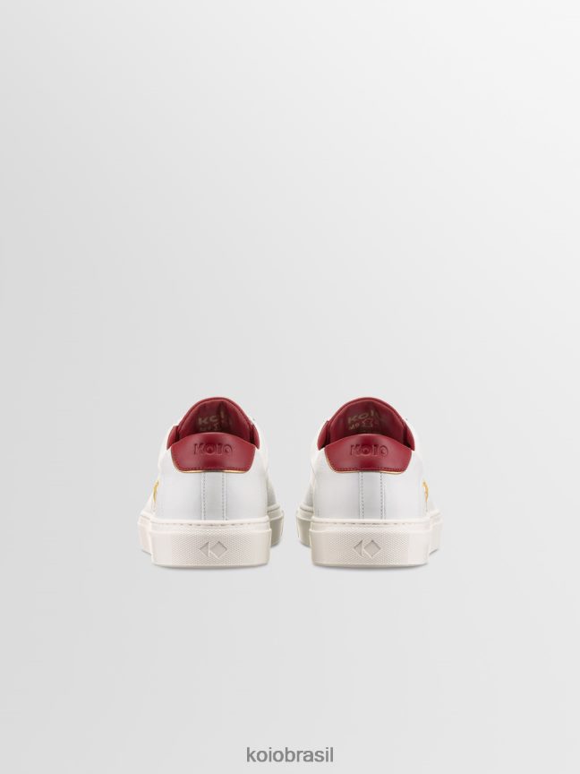 sapato br KOIO homens capri ano novo lunar branco FTL022