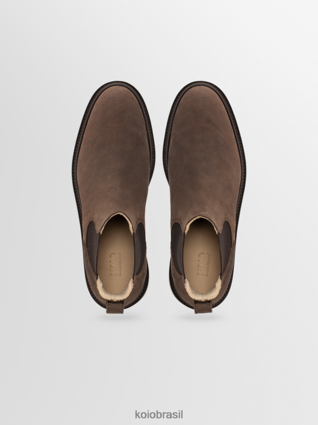 sapato br KOIO homens fermo chocolate FTL0286