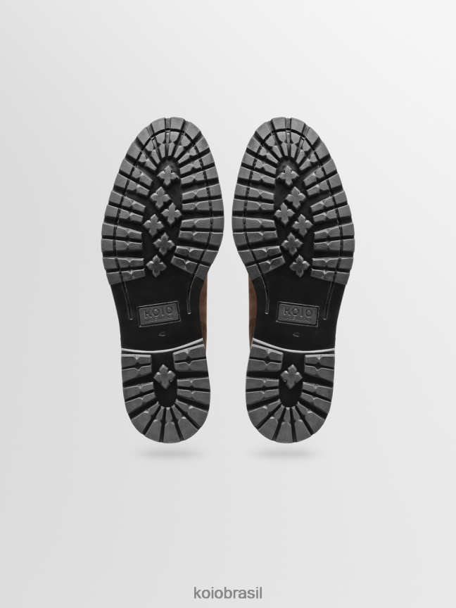 sapato br KOIO homens fermo chocolate FTL0286