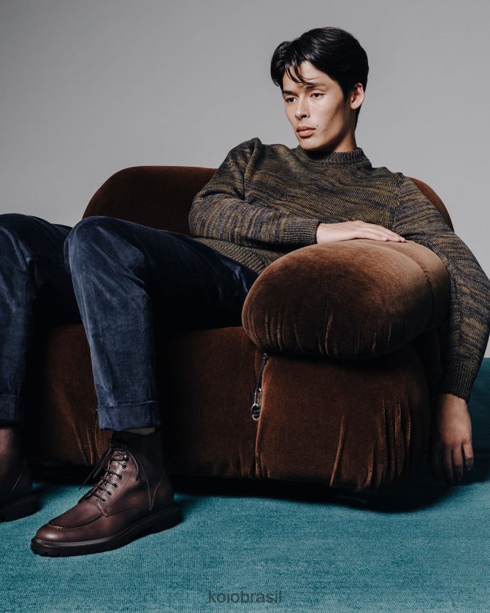 sapato br KOIO homens milo chocolate FTL0290