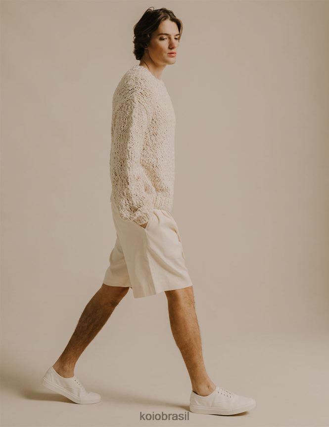 sapato br KOIO homens portofino branco antigo FTL0261