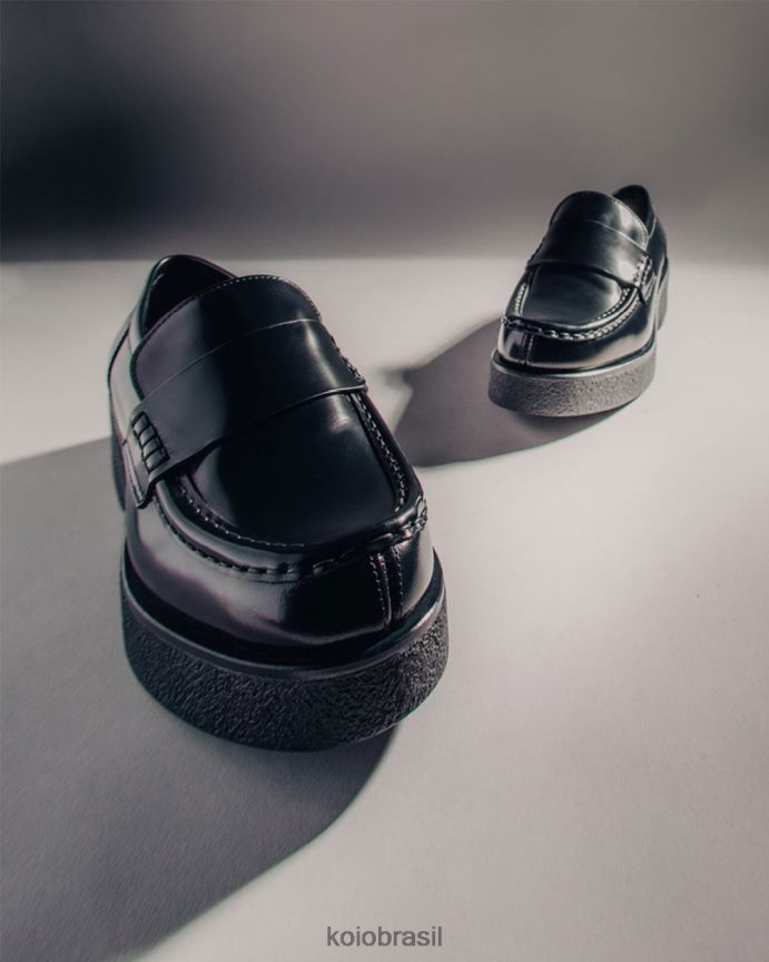 sapato br KOIO mulheres Bari preto brilhante FTL02214