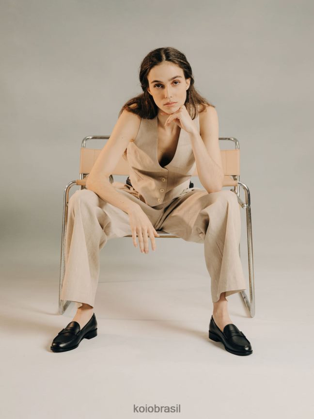 sapato br KOIO mulheres Brera Nero FTL02212