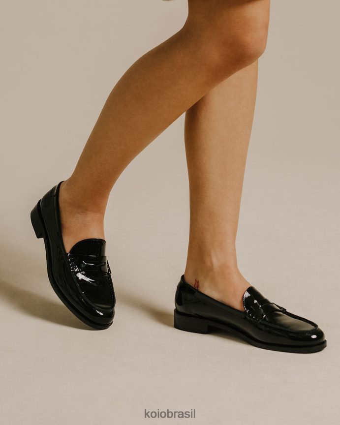 sapato br KOIO mulheres Brera patente nero FTL02213