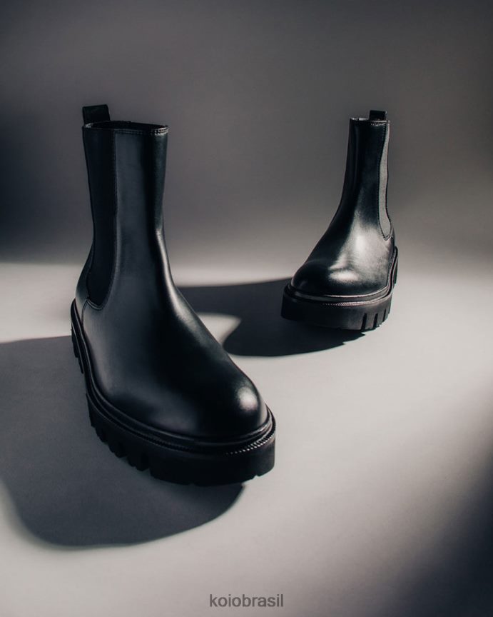 sapato br KOIO mulheres Chelsea Nero FTL02198