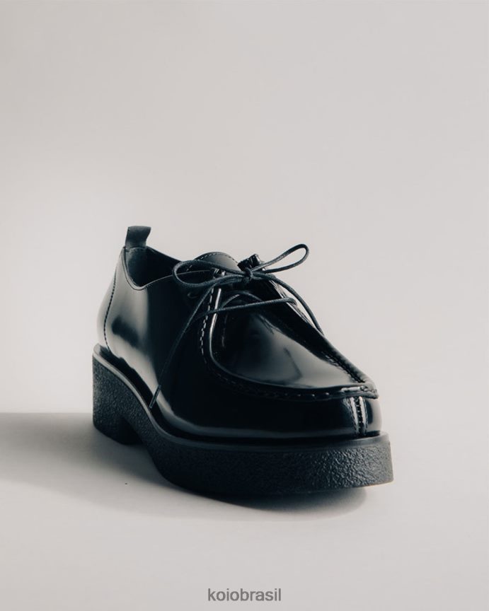 sapato br KOIO mulheres Siena preto brilhante FTL02218