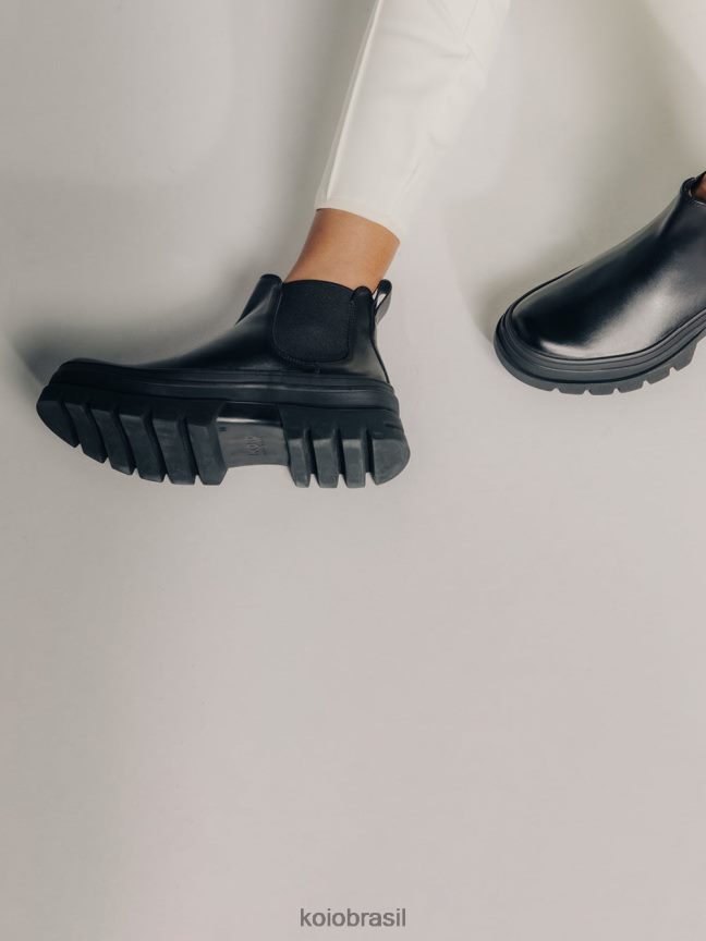 sapato br KOIO mulheres Verona Nero FTL02204