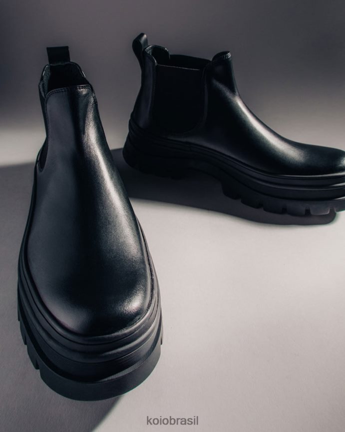 sapato br KOIO mulheres Verona Nero FTL02204