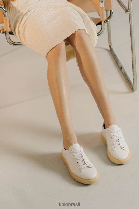 sapato br KOIO mulheres capri goma de luz branca FTL02139