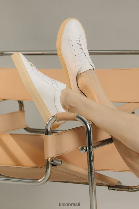 sapato br KOIO mulheres capri goma de luz branca FTL02139