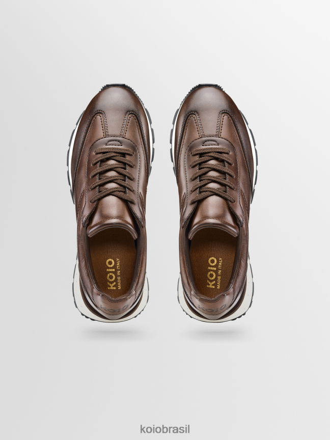sapato br KOIO mulheres corredor retrô café FTL02194