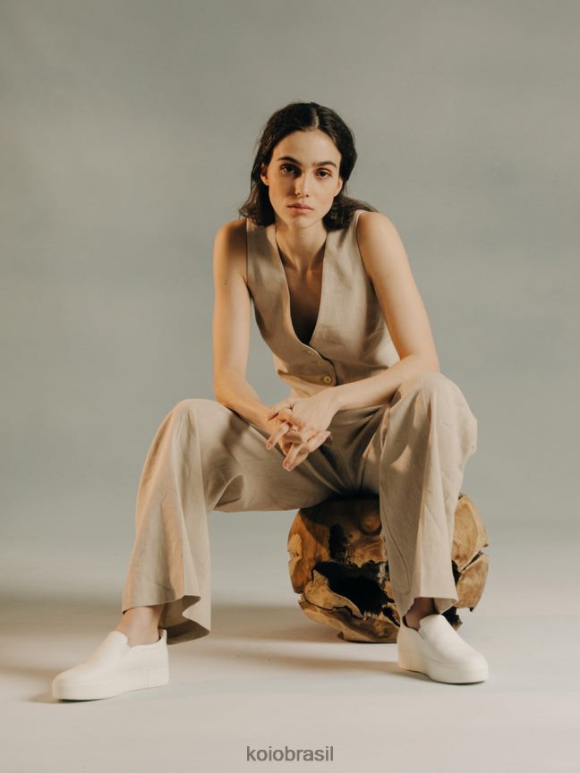 sapato br KOIO mulheres jesi creme FTL02174