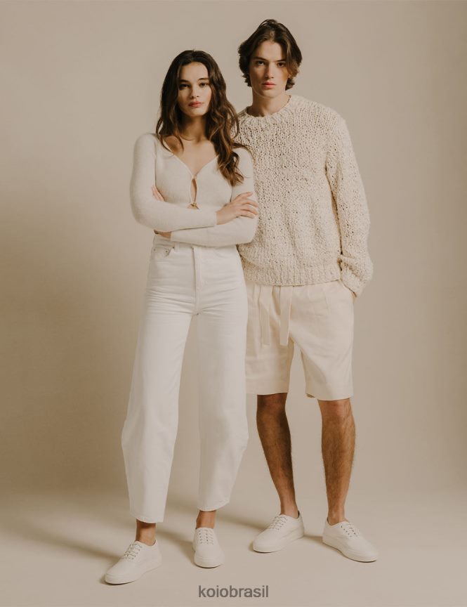 sapato br KOIO mulheres portofino branco antigo FTL02170